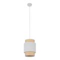 Elegancka, wąska lampa wisząca z abażurem do jadalni BOHO NEW WHITE gwint E27 5652 TK Lighting