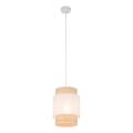 Elegancka, wąska lampa wisząca z abażurem do jadalni BOHO NEW WHITE gwint E27 5652 TK Lighting
