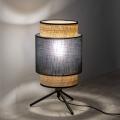 Rustykalna lampka nocna BOHO NEW do sypialni z podwójnym abażurem 5536 TK Lighting