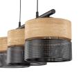 Lampa wisząca z trzema abażurami w stylu eko z serii NICOL exE27 4801 TK Lighting