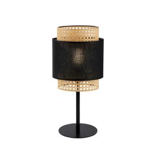Lampka nocna BOHO 1 - punktowa Czarny / słomkowy - 3057
