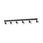 Czarna listwa lampa sufitowa 6-punktowa do salonu, jadalni, biura TOP 6xGU10 - 1019