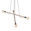 Lampa drewniana podwieszana HELIX WOOD do minimalistycznego salonu 4949 TK Lighting