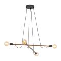 Lampa drewniana podwieszana HELIX WOOD do minimalistycznego salonu 4949 TK Lighting