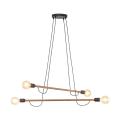 Lampa drewniana podwieszana HELIX WOOD do minimalistycznego salonu 4949 TK Lighting