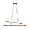 Lampa drewniana podwieszana HELIX WOOD do minimalistycznego salonu 4949 TK Lighting