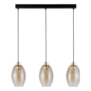 Stylowa lampa sufitowa z trzema szklanymi kloszami SEBO nad wyspę 4635 TK Lighting