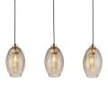 Stylowa lampa sufitowa z trzema szklanymi kloszami SEBO nad wyspę 4635 TK Lighting