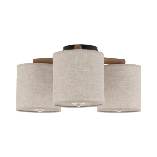 Lampa sufitowa z abażurowe klosze DEVA 3xE27 do sypialni 6865 TK Lighting