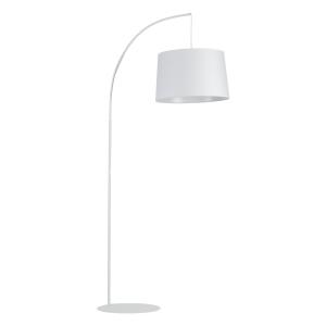 Elegancka lampa podłogowa ORTA z białym kloszem do salonu, E27 5416 TK Lighting