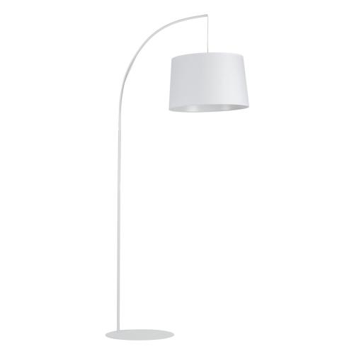 Elegancka lampa podłogowa ORTA z białym kloszem do salonu, E27 5416 TK Lighting