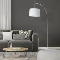 Elegancka lampa podłogowa ORTA z białym kloszem do salonu, E27 5416 TK Lighting