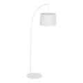 Elegancka lampa podłogowa ORTA z białym kloszem do salonu, E27 5416 TK Lighting
