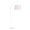 Elegancka lampa podłogowa ORTA z białym kloszem do salonu, E27 5416 TK Lighting