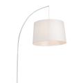 Elegancka lampa podłogowa ORTA z białym kloszem do salonu, E27 5416 TK Lighting
