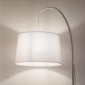 Elegancka lampa podłogowa ORTA z białym kloszem do salonu, E27 5416 TK Lighting