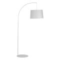 Elegancka lampa podłogowa ORTA z białym kloszem do salonu, E27 5416 TK Lighting