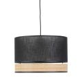 Lampa wisząca z czarnym kloszem PAGLIA w stylu boho, E27 do jadalni 4767 TK Lighting