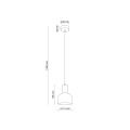 Lampa wisząca z drewnianymi elementami CAIRO na E27 do minimalistycznych wnętrz 4894 TK Lighting