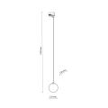 Zwis z szklanym bursztynowym kloszem do systemu 1 obwodowego TRACER 4928 TK Lighting