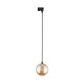 Zwis z szklanym bursztynowym kloszem do systemu 1 obwodowego TRACER 4928 TK Lighting