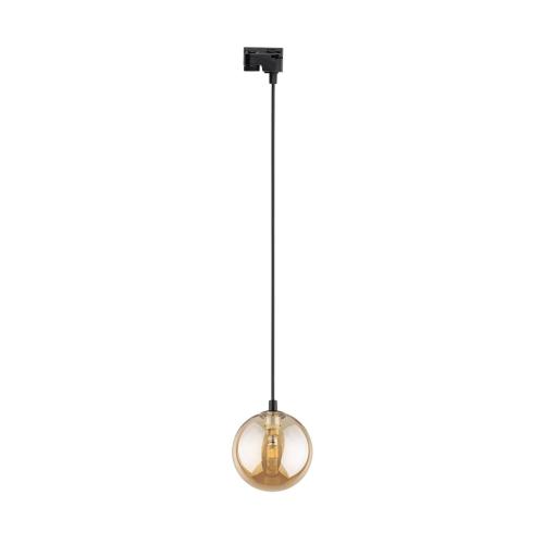 Zwis z szklanym bursztynowym kloszem do systemu 1 obwodowego TRACER 4928 TK Lighting