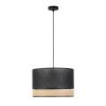 Lampa wisząca z czarnym kloszem PAGLIA w stylu boho, E27 do jadalni 4767 TK Lighting