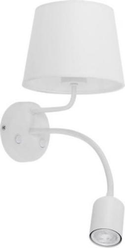 Kinkiet z serii MAJA WHITE nowoczesny design z dwoma światłami, włącznikiem i ramieniem 2535 TK Lighting